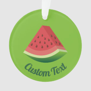 Wassermelonen-Scheiben-Ornament Ornament