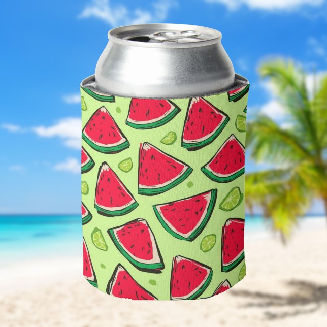 Wassermelonen-Scheiben-Party | Lustiges Sommerfruc Dosenkühler (Von Creator hochgeladen)