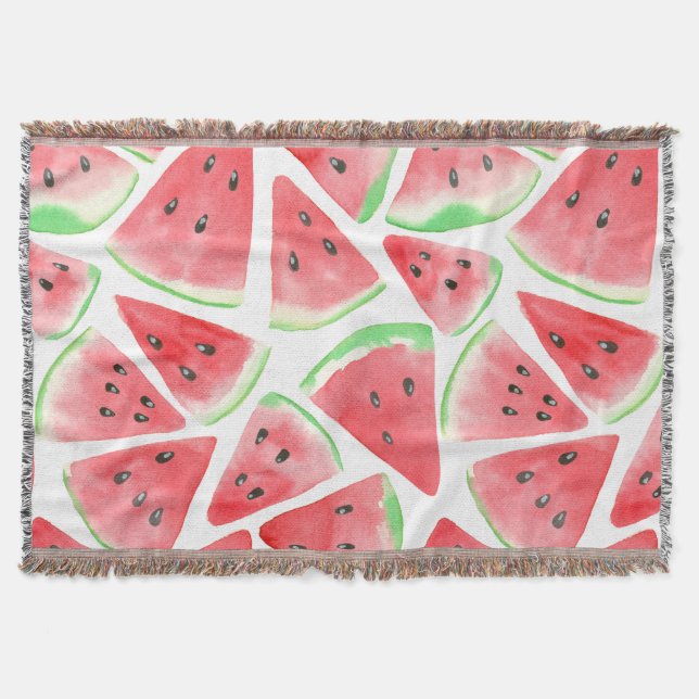 Wassermelonen-Schnittmuster Decke (Vorderseite)