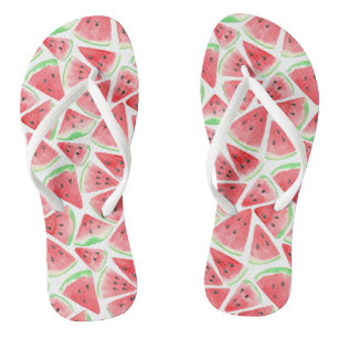 Wassermelonen-Schnittmuster Flip Flops