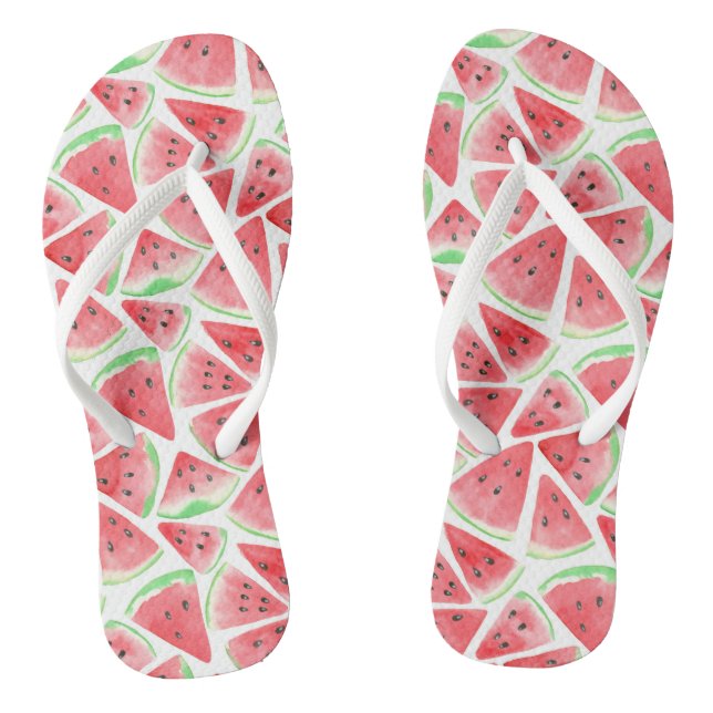Wassermelonen-Schnittmuster Flip Flops (Fußbett)