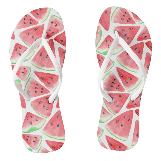 Wassermelonen-Schnittmuster Flip Flops (Fußbett)