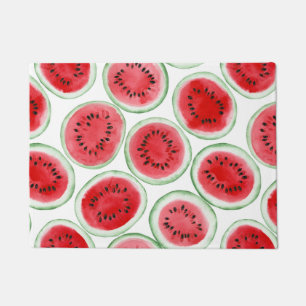 Wassermelonen-Schnittmuster Fußmatte