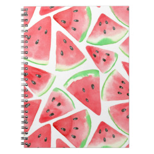 Wassermelonen-Schnittmuster Notizblock