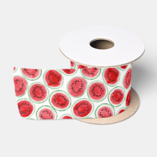 Wassermelonen-Schnittmuster Satinband