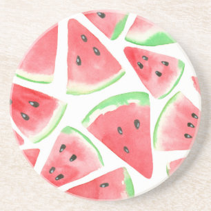 Wassermelonen-Schnittmuster Untersetzer