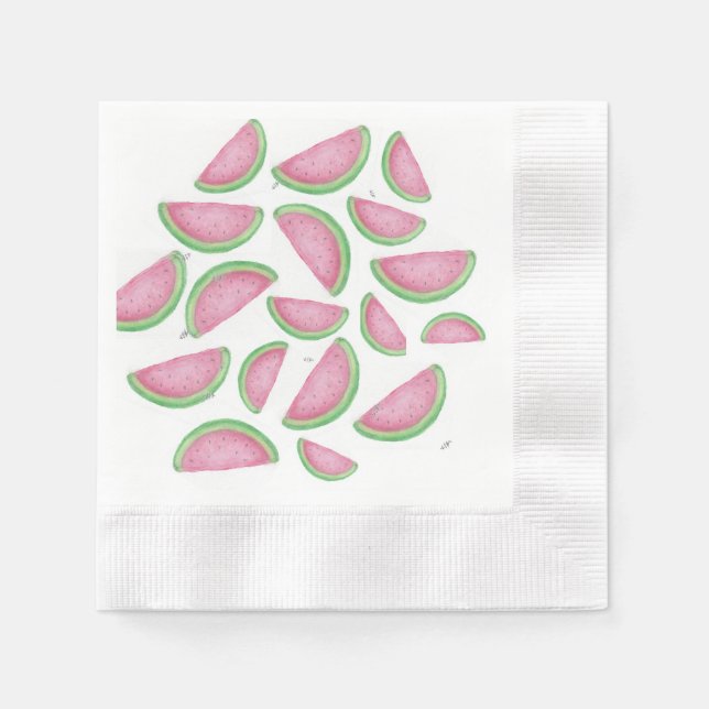 Wassermelonen Serviette (Vorderseite)