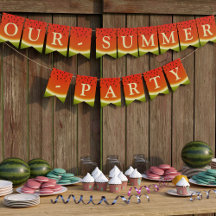 Wassermelonen Slices Personalisiert Sommer Party