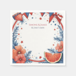 Wassermelonen Sommer 4. Juli Party Dekoration Serviette