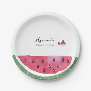 Wassermelonen-Sommer-Baby-Party Pappteller
