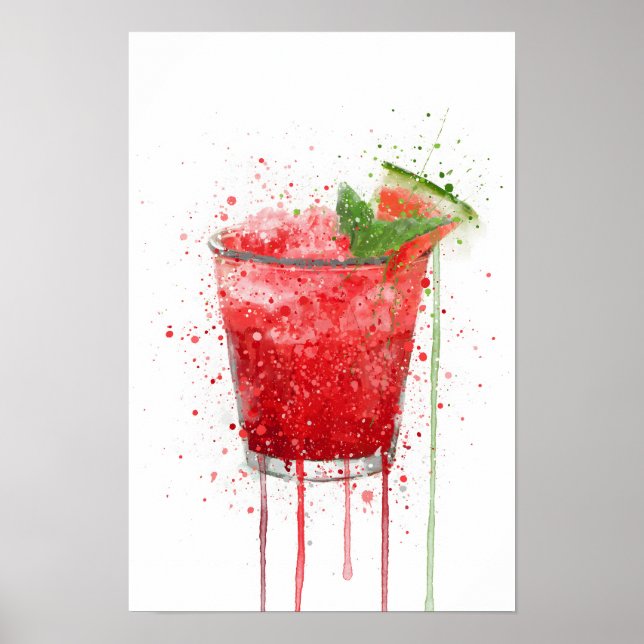 Wassermelonen-Sorbet Poster (Vorne)