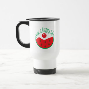 Wassermelonen Splash Reisebecher Süßes Sommerdesig