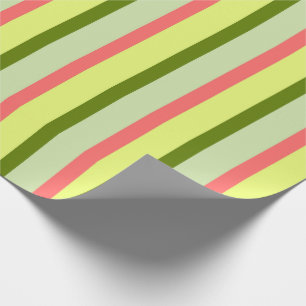 Wassermelonen-Streifen-Klassiker-Geschenkpapier Geschenkpapier