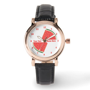 Wassermelonen-Uhr-Geschenk mit individuellem Textn Armbanduhr