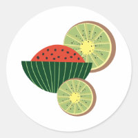 Wassermelonen und Kiwis