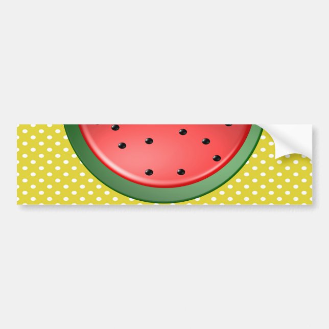 Wassermelonen und Polstern Autoaufkleber (Vorne)
