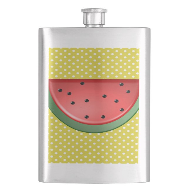 Wassermelonen und Polstern Flachmann (Vorderseite)