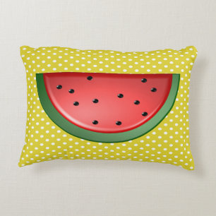 Wassermelonen und Polstern Zierkissen