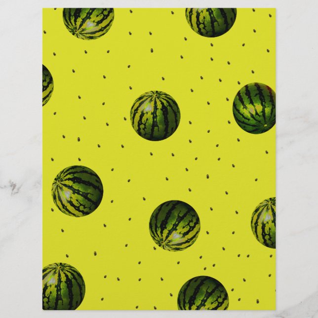 Wassermelonen und Saatgut (Vorderseite)