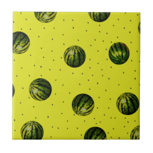 Wassermelonen und Saatgut Fliese