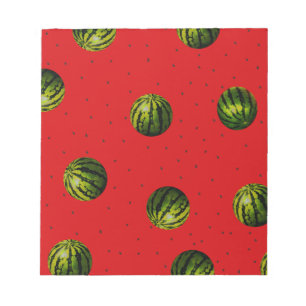 Wassermelonen und Saatgutroterzeugnisse Notizblock