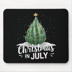 Wassermelonen-Weihnachtsbaum-Weihnachten im Juli S Mousepad