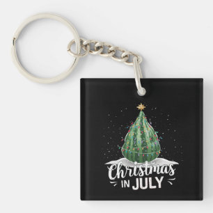 Wassermelonen-Weihnachtsbaum-Weihnachten im Juli S Schlüsselanhänger