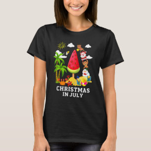 Wassermelonen-Weihnachtsbaum-Weihnachten im Juli S T-Shirt