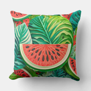 Wassermelonen-Wurfkissen Kissen