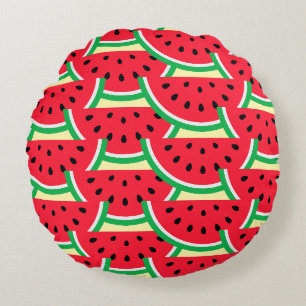 Wassermelonen-Wurfkissen Rundes Kissen
