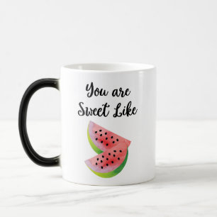 Wassermelonen Zitat Obst  Kaffee Tee Verwandlungstasse