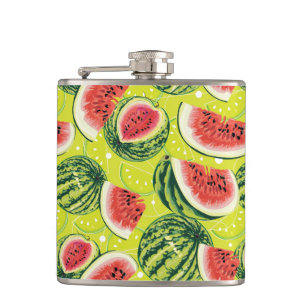 Wassermelonenmuster 2 flachmann