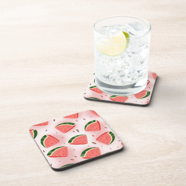 Wassermelonenmuster Getränkeuntersetzer (Rechte Seite)
