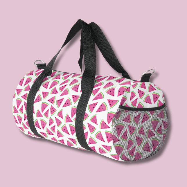 Wassermelonenmuster in Rosa Duffle Bag (Watermelon duffel bag)