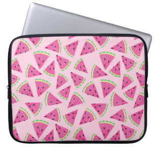 Wassermelonenmuster in Rosa Laptopschutzhülle