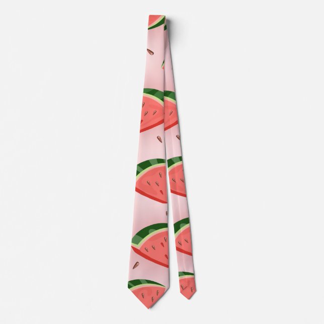 Wassermelonenmuster Krawatte (Vorderseite)