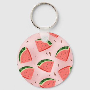 Wassermelonenmuster Schlüsselanhänger