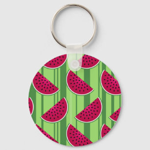 Wassermelonenmuster Schlüsselanhänger