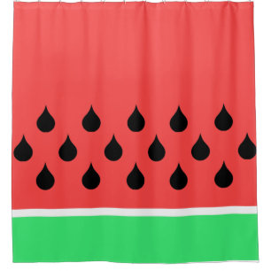 Wassermelonenscheibe Duschvorhang