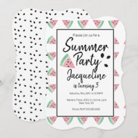 Wassermelonenstücke und Samen Sommer Fruchtiger Ge