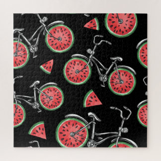 Wassermelonrad Fahrräder, Sommermuster.