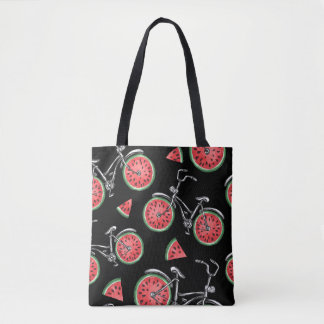 Wassermelonrad Fahrräder, Sommermuster. Tasche