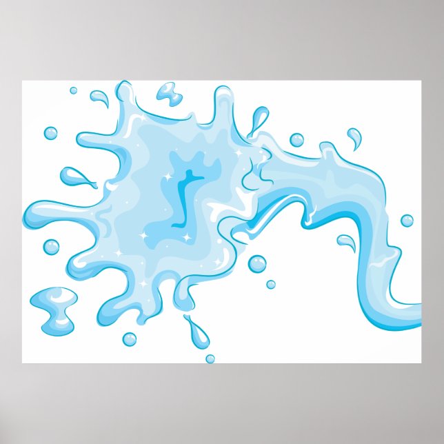 Wassermenge Poster (Vorne)