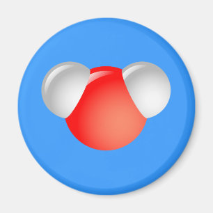 Wassermoleküle H2O Magnet