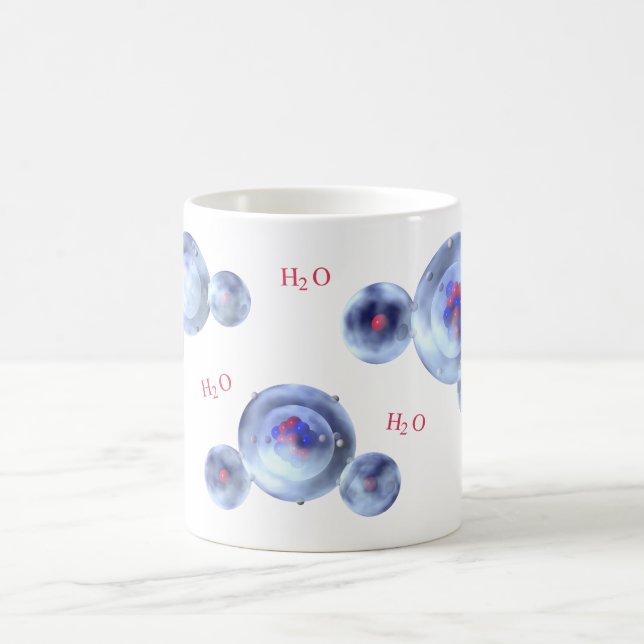 Wassermoleküle Kaffeetasse (Mittel)