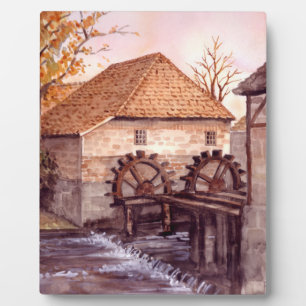 Wassermühle Oostendorper Molen von Farida Greenfie Fotoplatte
