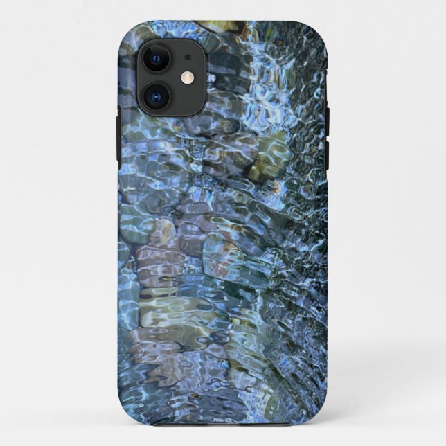 Wassermuster Flussgestein Gesteinsvorsprung Case-Mate iPhone Hülle (Rückseite)