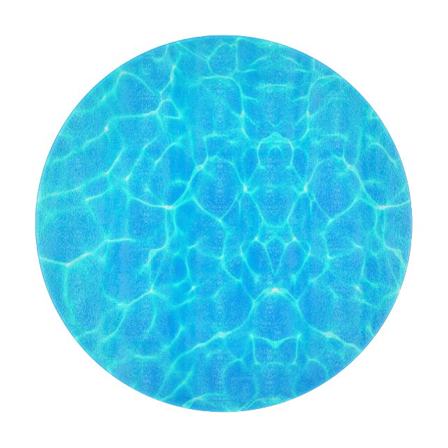 Wassermuster mit Reflektionswellen Schneidebrett (Vorderseite)
