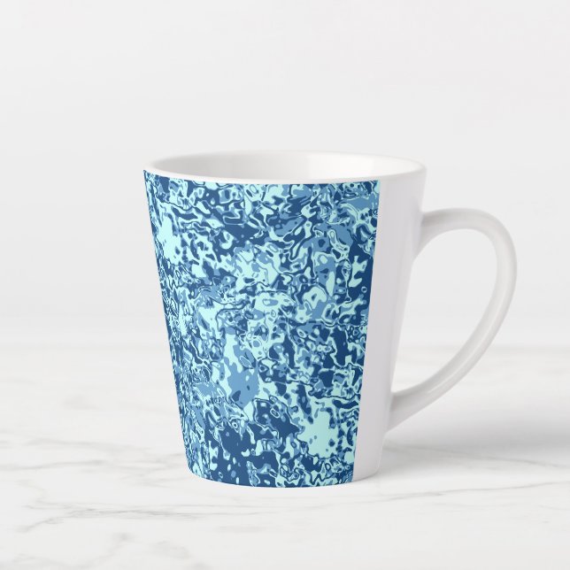 Wassermuster Nr. 1 Schwarze BG Milchtasse (Rechts)