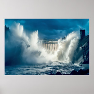 Wassernatur-Force Entleash Power Earth Desaster Poster